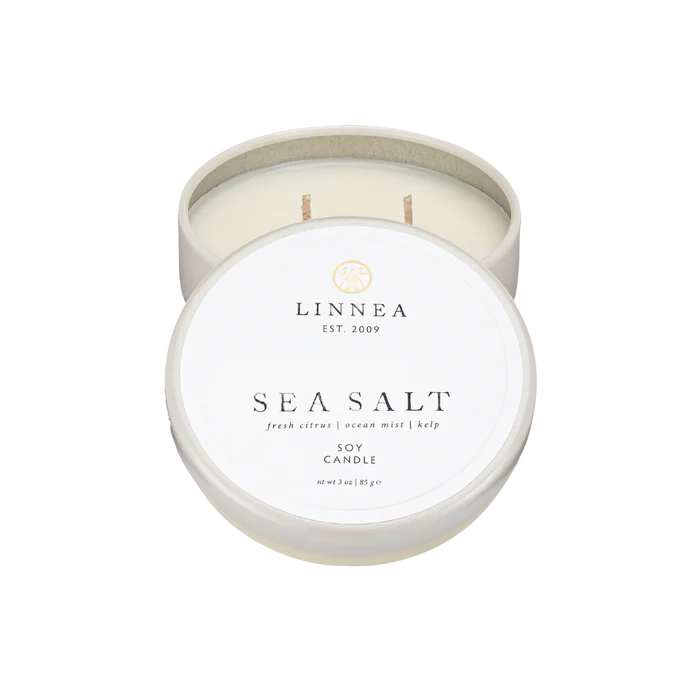 Linnea Sea Salt Petite 2-wick Candle