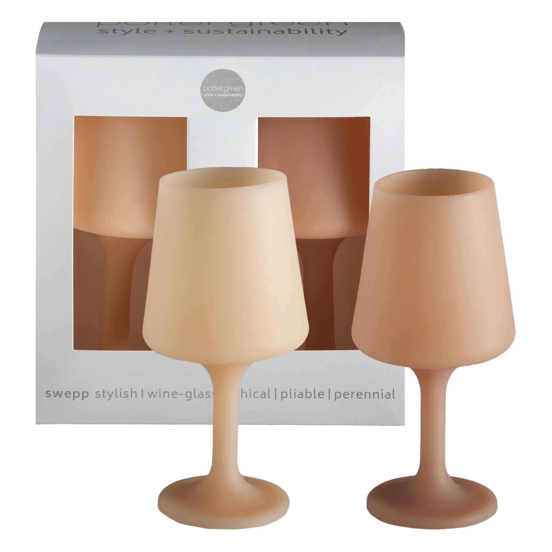 Silicone Wine Glasses Latte